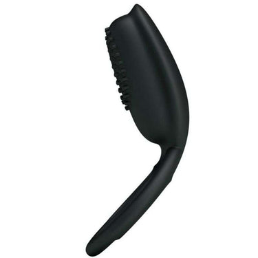 Anello Vibrante Pretty Love Esther in Silicone Nero per Stimolazione